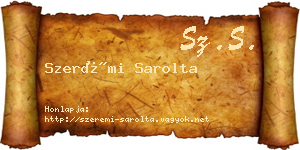 Szerémi Sarolta névjegykártya